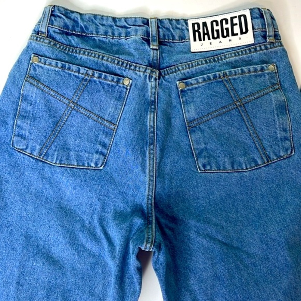 RAGGED Priest Mom Jeans Medium Wash High Rise‎ Tapered 100% Cotton Size 30 - Picture 6 of 16